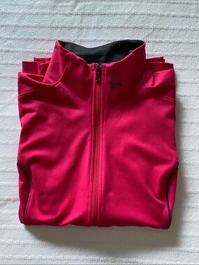 Under Armour Pink and Black Full-Zip Jacket